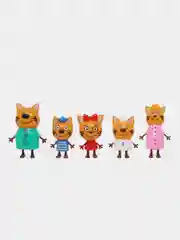 Набор пластиковых игрушек Три кота/коробка 5 шт