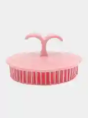 Розовый массажная щетка для мытья головы