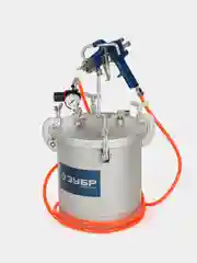 Красконагнетательный бак с краскораспылителем ЗУБР KNB-10, 10 л, Профессионал