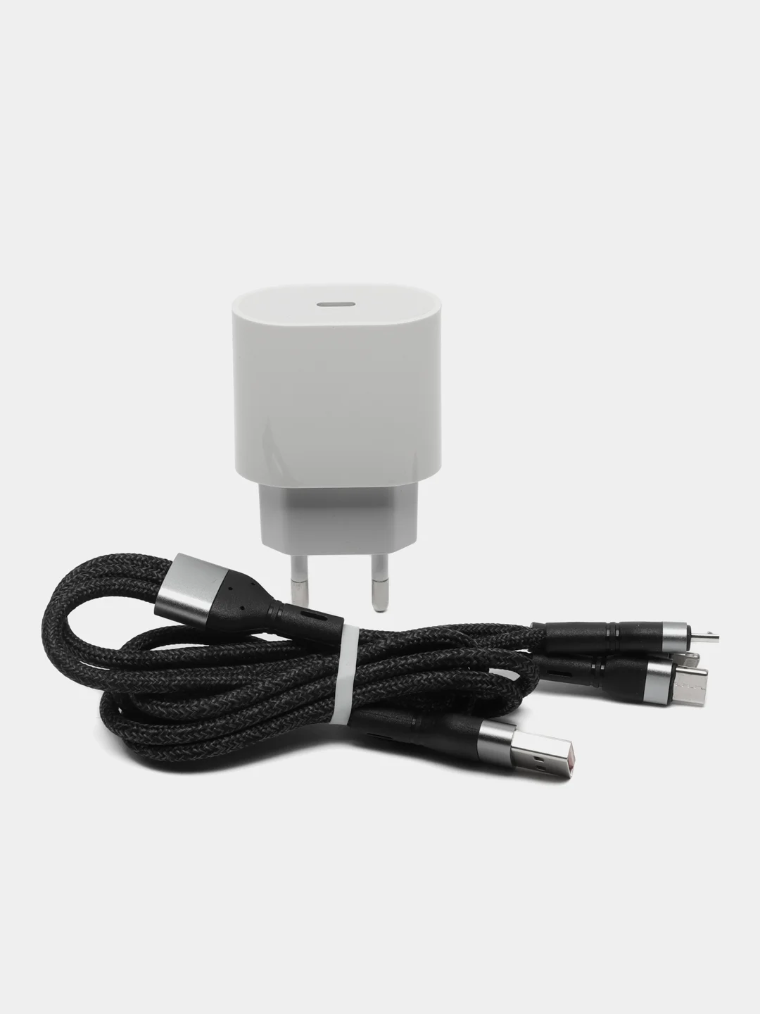 Зарядное устройство для телефона, блок зарядки с Type-C, 25W, кабель 3 в 1 в подарок