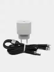 Зарядное устройство для телефона, блок зарядки с Type-C, 25W, кабель 3 в 1 в подарок