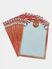 Алый сертификат. Грамота. Диплом. Набор 5 шт, 10 шт. Похвальный лист. Благодарность. Символика