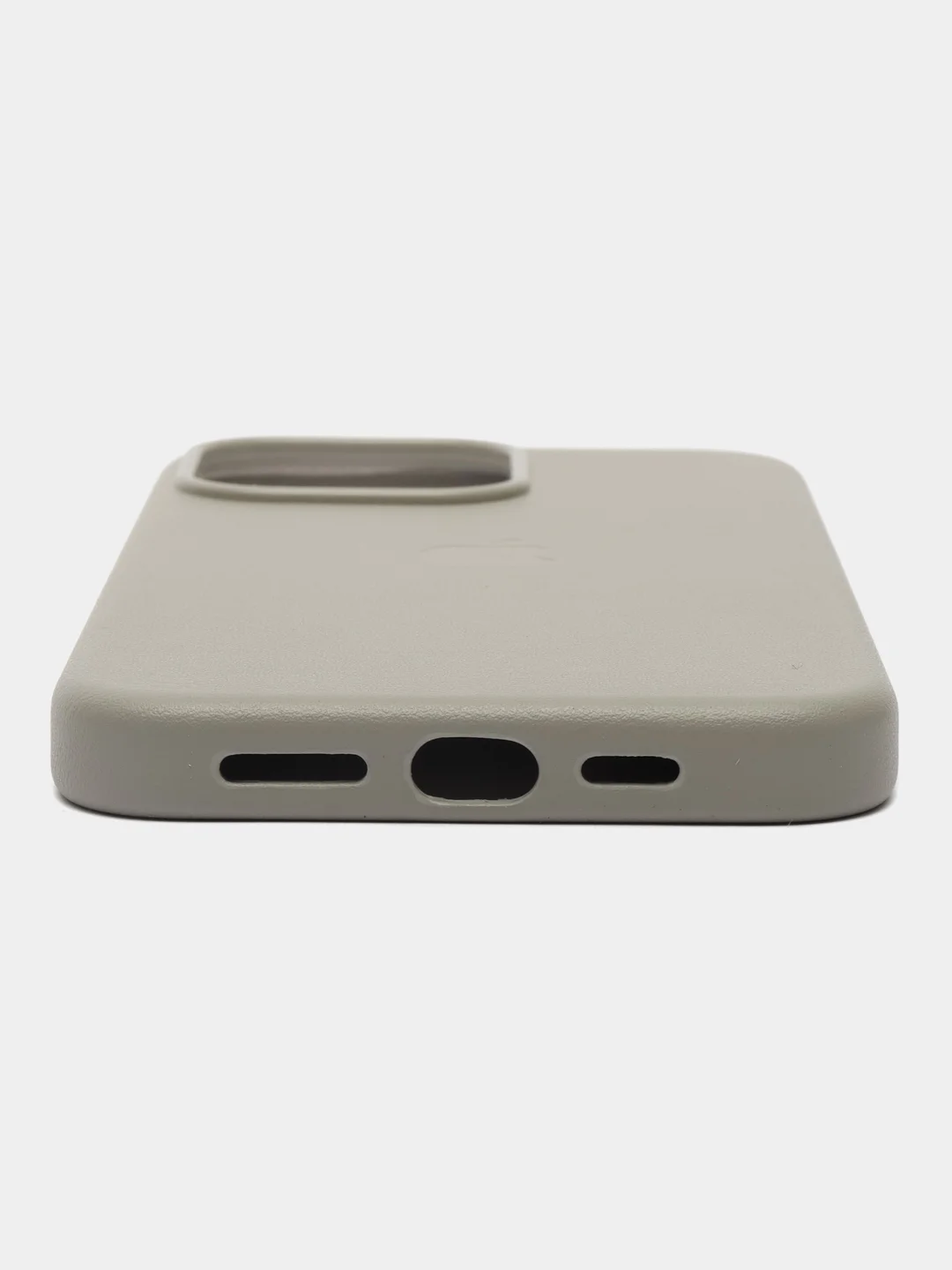 Серый меланж leather case iPhone 11/12/13/14/15 Mini/Pro/Pro Max MagSafe, с анимацией