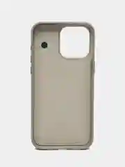 Серый меланж leather case iPhone 11/12/13/14/15 Mini/Pro/Pro Max MagSafe, с анимацией