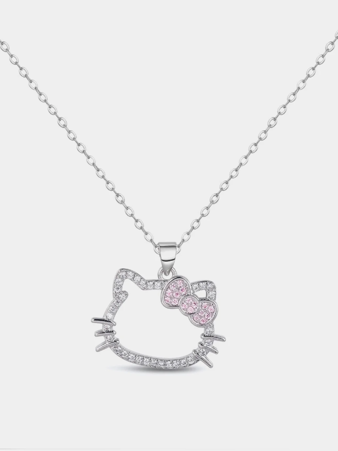 Подвеска детская на шею аниме Hello Kitty. Цепочка с подвеской женская. Куроми, Kuromi