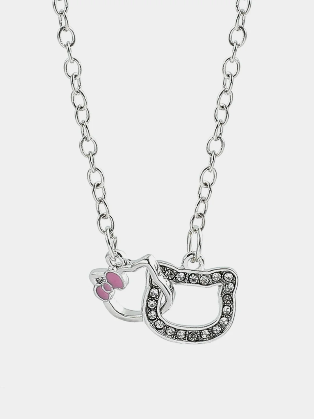 Подвеска детская на шею аниме Hello Kitty. Цепочка с подвеской женская. Куроми, Kuromi