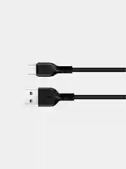 Черный hoco X20 кабель, шнур зарядки для андроид, телефона, Type-C, USB, 3A