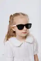 Угольный детские солнечные очки + чехол, гибкие с UV400