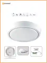 Светодиодный потолочный   светильник Estares  DLR 12W, 15W, 20W, 25W круглый,белый