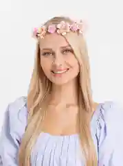 Венок для волос с цветами, ободок на голову с цветами