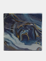 Салфетки бумажные трехслойные Смола синяя, 33*33 см, 20 шт