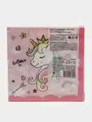 Салфетки бумажные трехслойные Единорог 33*33 см, 20 шт