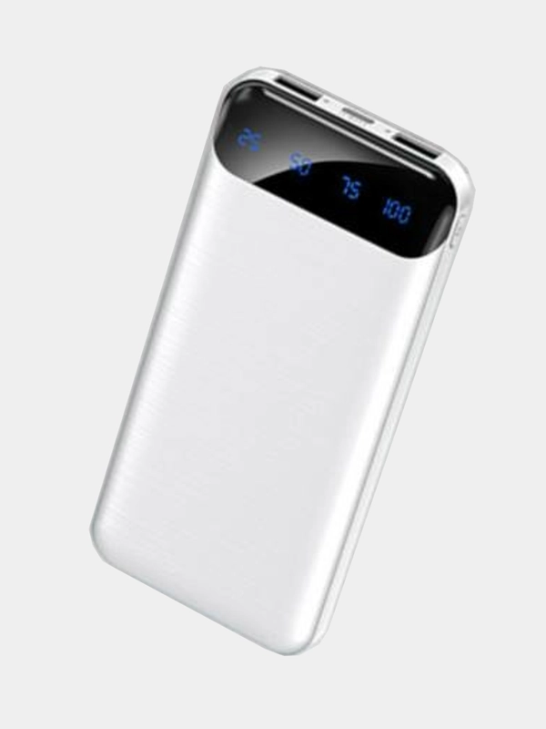 Внешний аккумулятор, 10000 мАч, USB Type-A/Type-C, повербанк портативный