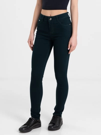 Джинсы женские skinny, цветные, средняя посадка