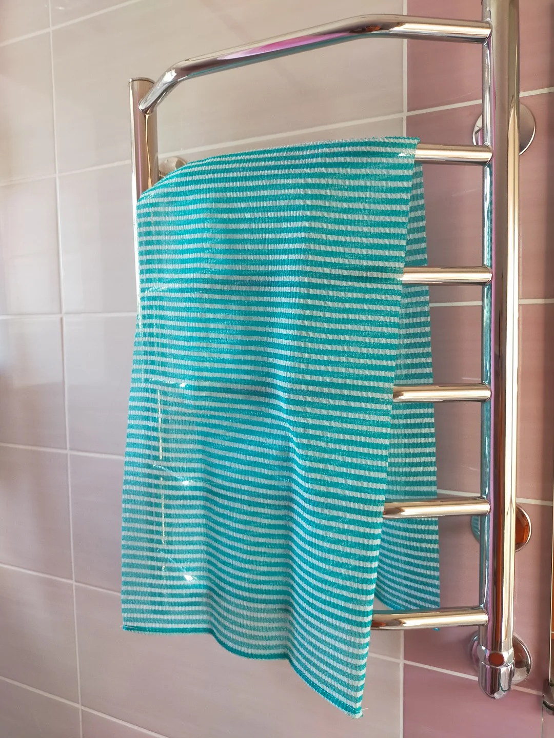 Зеленый мочалка японская умеренной жесткости ECONEXT microfiber Швеция 30х100см
