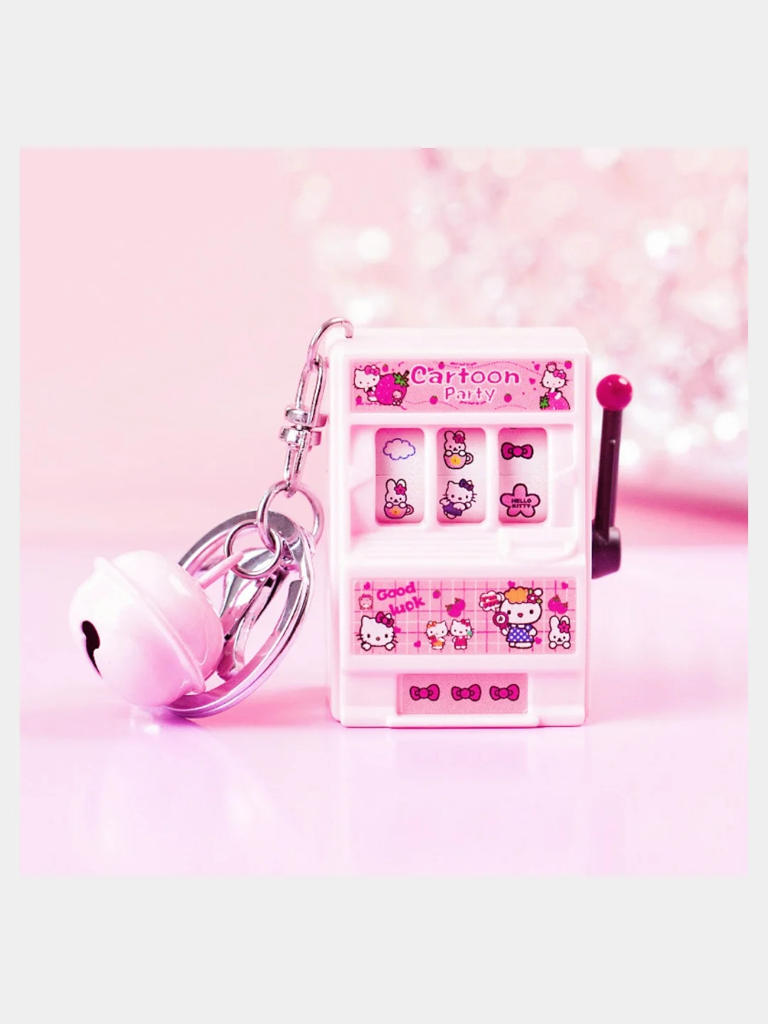 Брелок аниме Kuromy, My Melody, Hello Kitty, брелок казино, игровой автомат Куроми, Китти