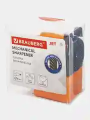 Точилка механическая с контейнером Brauberg Jet для простых и цветных карандашей