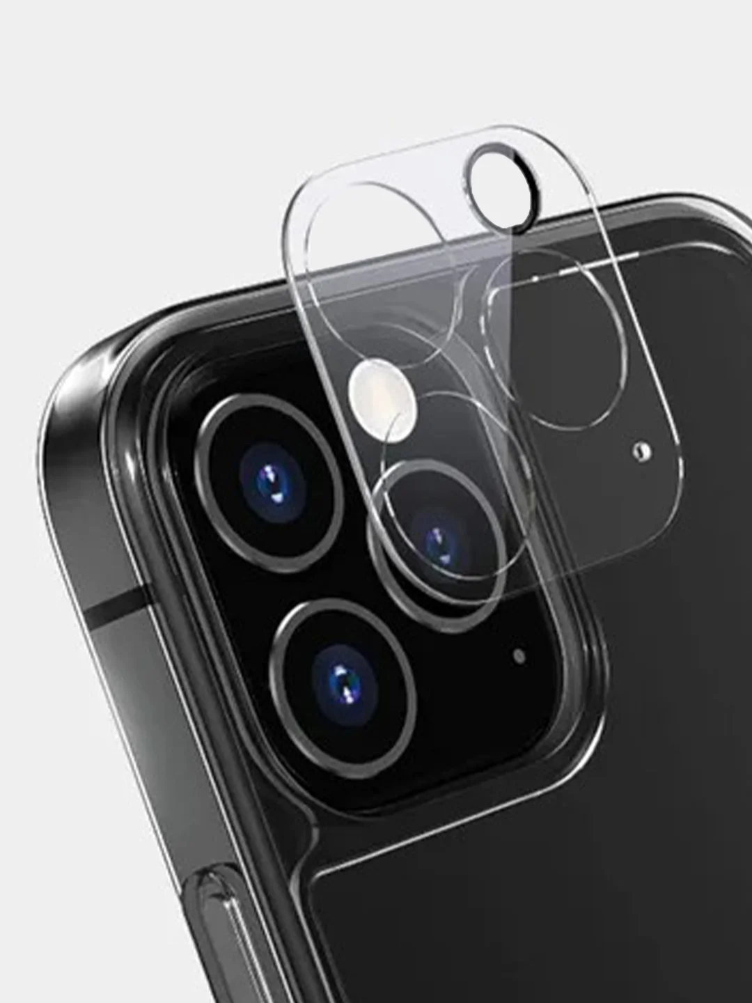 Прозрачный защитное стекло на камеру iPhone 11, 12, 12, 13/13 Mini, 14/14 Plus, 15, 16, Pro, Pro Max