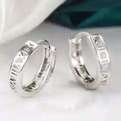 Серьги кольца римские цифры