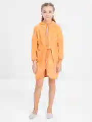 Оранжевый халат махровый детский
