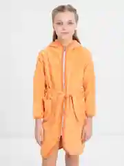 Оранжевый халат махровый детский