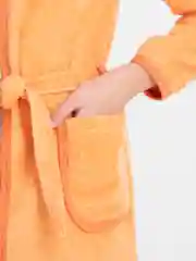 Оранжевый халат махровый детский