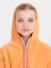 Оранжевый халат махровый детский