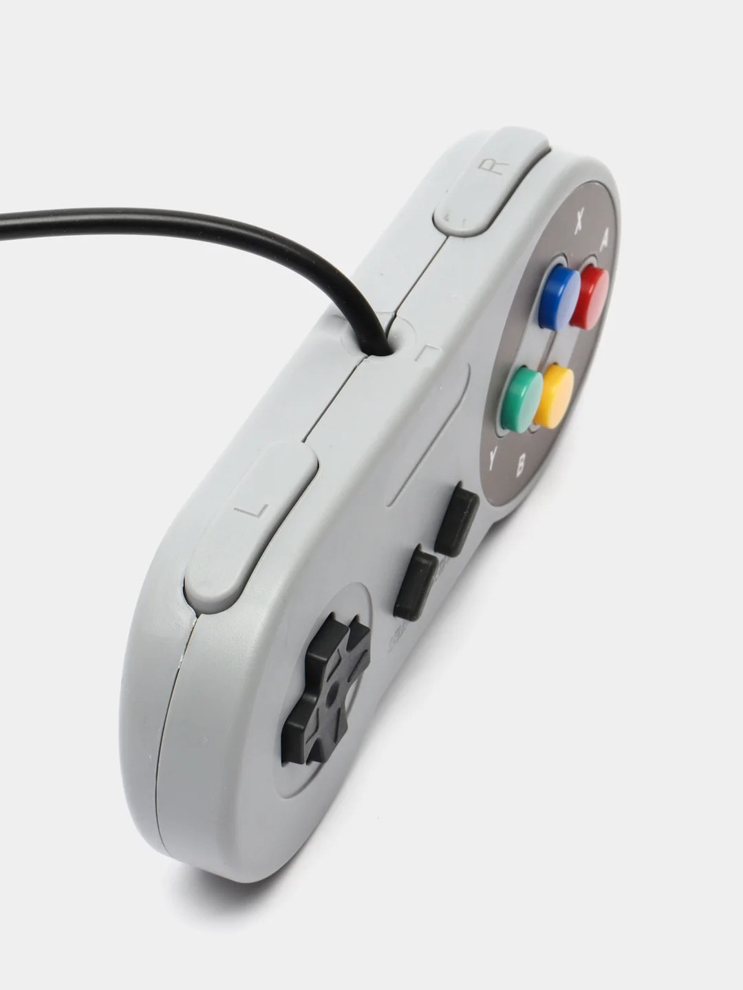 Белый геймпад (Raspberry Pi, RetroPi, SNES), проводной, серый