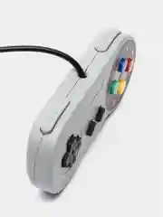Белый геймпад (Raspberry Pi, RetroPi, SNES), проводной, серый