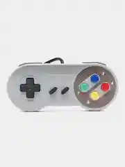 Белый геймпад (Raspberry Pi, RetroPi, SNES), проводной, серый