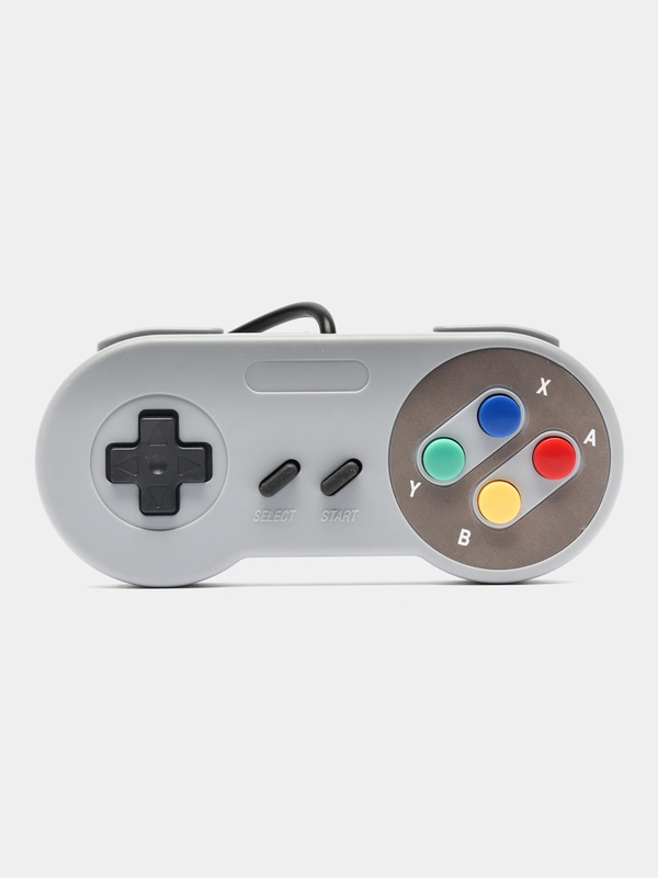 Геймпад (Raspberry Pi, RetroPi, SNES), проводной, серый