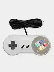 Белый геймпад (Raspberry Pi, RetroPi, SNES), проводной, серый