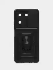 Чехол Tecno Pova 5 / Техно Пова 5 противоударный, с металлической подставкой кольцом