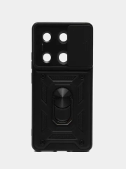 Чехол Xiaomi Redmi Note 13 Pro противоударный, с металлической подставкой кольцом
