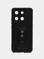 Чехол Xiaomi Redmi Note 13 / Нот 13 противоударный, с металлической подставкой кольцом