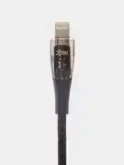 Угольный кабель Type-C to Type-C / Lightning to USB-C для быстрой зарядки телефона BROSCORP 1 м