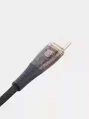 Угольный кабель Type-C to Type-C / Lightning to USB-C для быстрой зарядки телефона BROSCORP 1 м