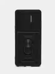 Чехол Tecno Camon 20 Premier противоударный, с металлической подставкой кольцом