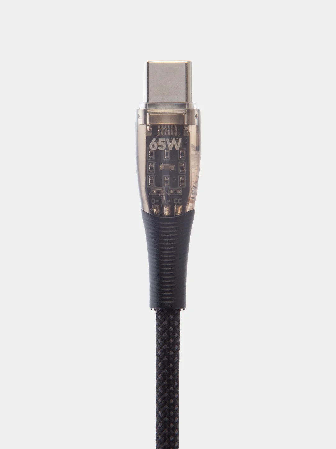 Черный кабель Type-C to Type-C / Lightning to USB-C для быстрой зарядки телефона BROSCORP 1 м
