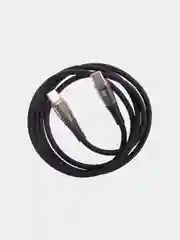 Черный кабель Type-C to Type-C / Lightning to USB-C для быстрой зарядки телефона BROSCORP 1 м