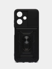 Чехол Infinix Hot 30 Play / Хот 30 Плей противоударный, с металлической подставкой кольцом