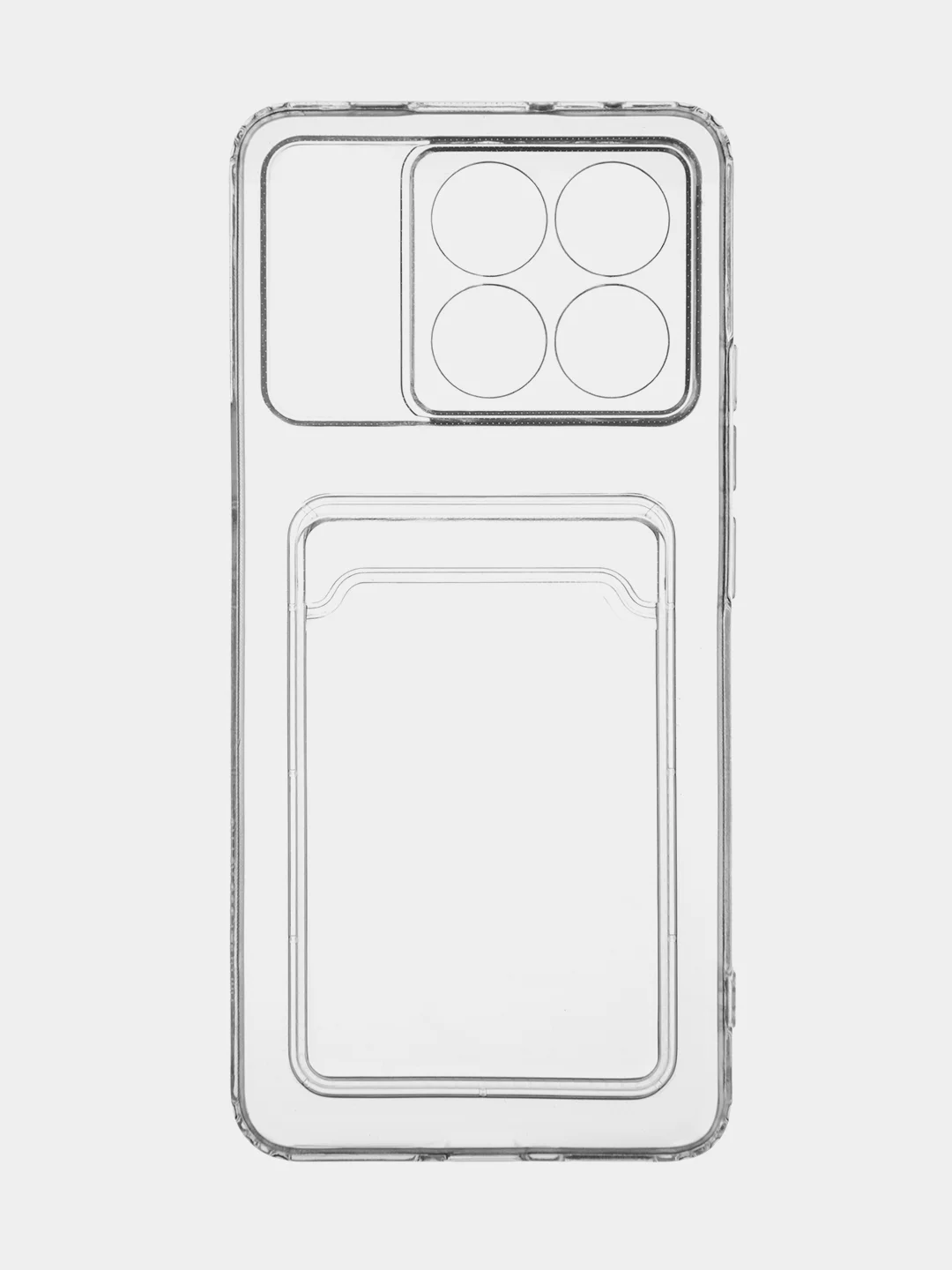 Молочный чехол для Xiaomi Poco X6 Pro/ Redmi K70E силиконовый BROSCORP матовый/ прозрачный тонкий
