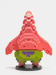 Алый детский 3D конструктор, игрушка развивающая, герои мультфильма Спанч Боб, Патрик