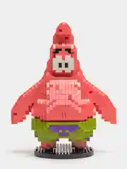 Алый детский 3D конструктор, игрушка развивающая, герои мультфильма Спанч Боб, Патрик