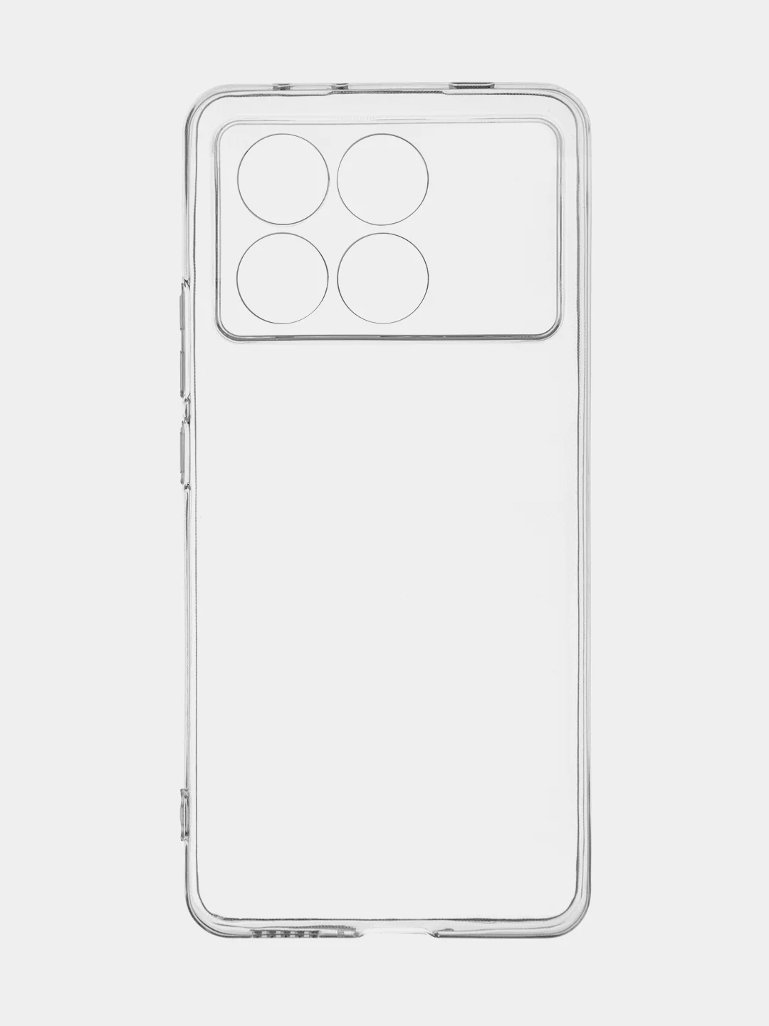 Прозрачный чехол для Xiaomi Poco X6 Pro/ Redmi K70E силиконовый BROSCORP матовый/ прозрачный тонкий