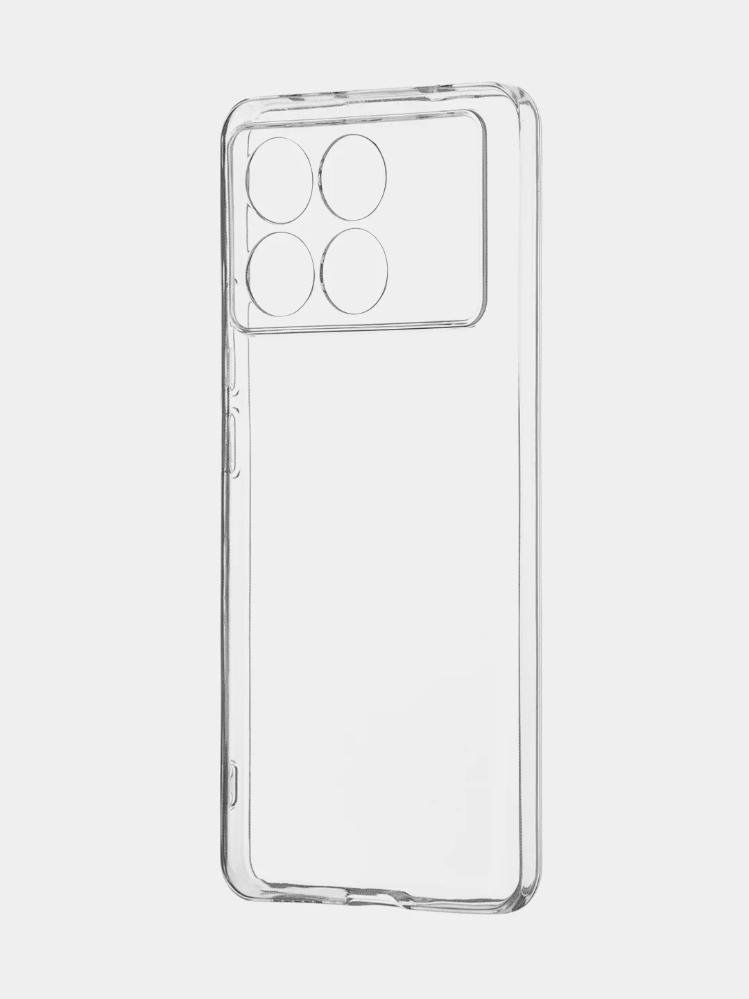 Прозрачный чехол для Xiaomi Poco X6 Pro/ Redmi K70E силиконовый BROSCORP матовый/ прозрачный тонкий