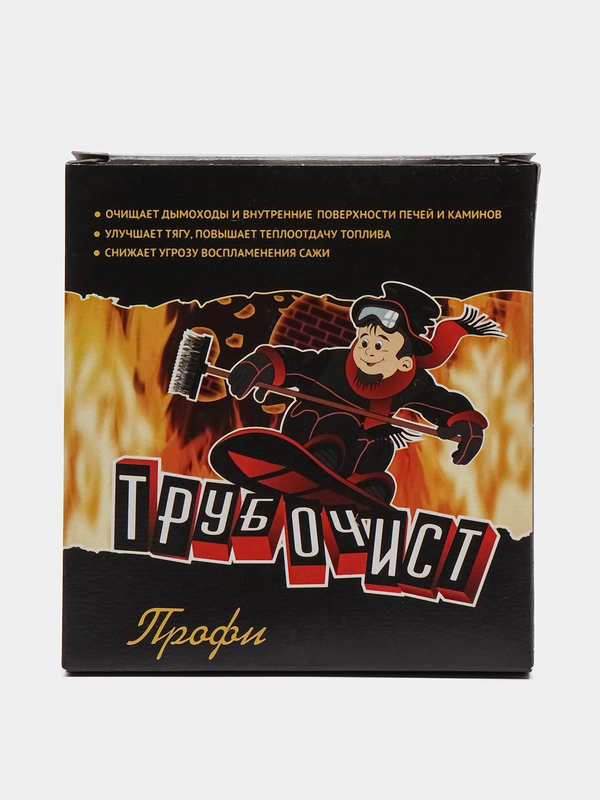 Трубочист Профи для очистки дымоходов печей от сажи, 1 пакет
