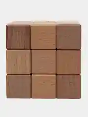 Экологичный Деревянный Магнитный 3D куб Geek Puzzle