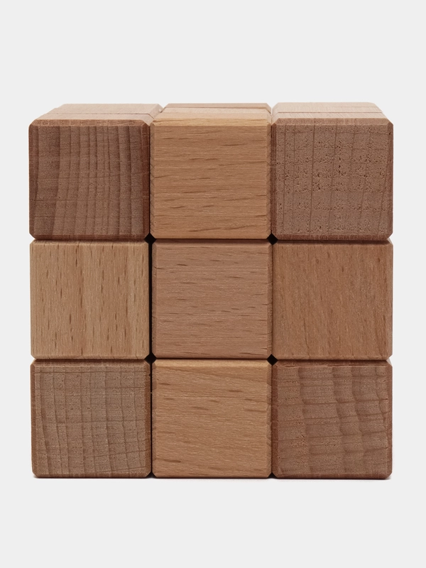 Экологичный Деревянный Магнитный 3D куб Geek Puzzle