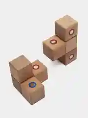Экологичный Деревянный Магнитный 3D куб Geek Puzzle